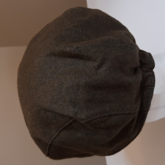 NWT CHARTER CLUB OLIVE flat snap cap No size - Picture 3 of 14